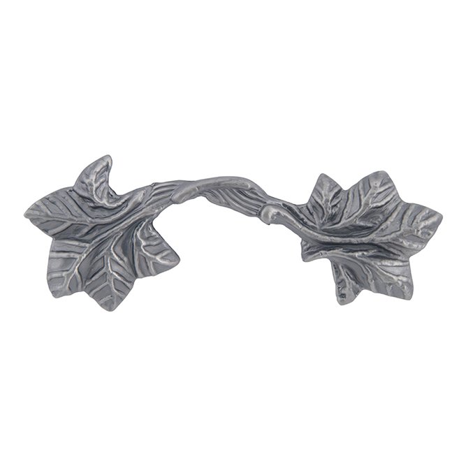 3" Centers Leaf Pull in Pewter