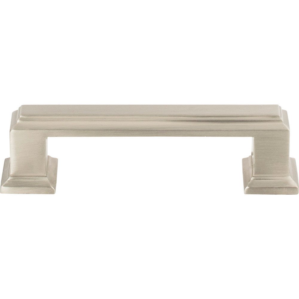 3 3/4" Centers Sutton Place Pull in Brushed Nickel