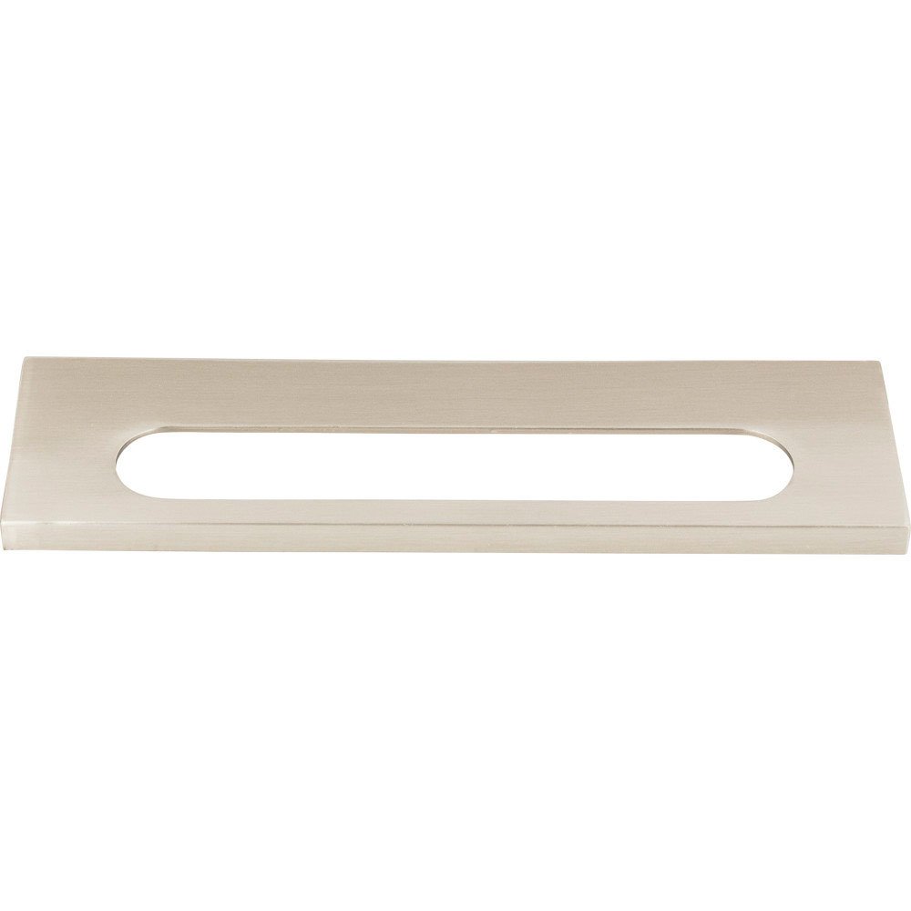 6 1/2" Long Modern Square Edge Pull in Brushed Nickel