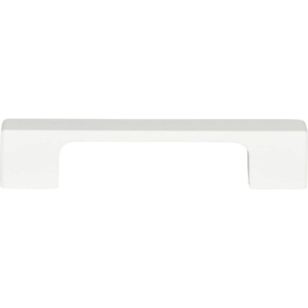 3 3/4" Centers Euro-Tech Thin Square Pull in High White Gloss