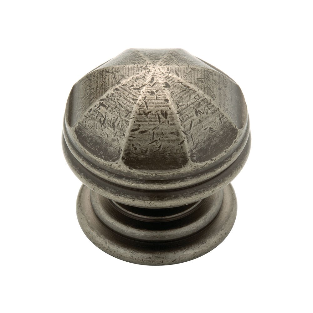 Pewter Knob 1 5/16" (31mm) Diameter Solid Brass Pewter