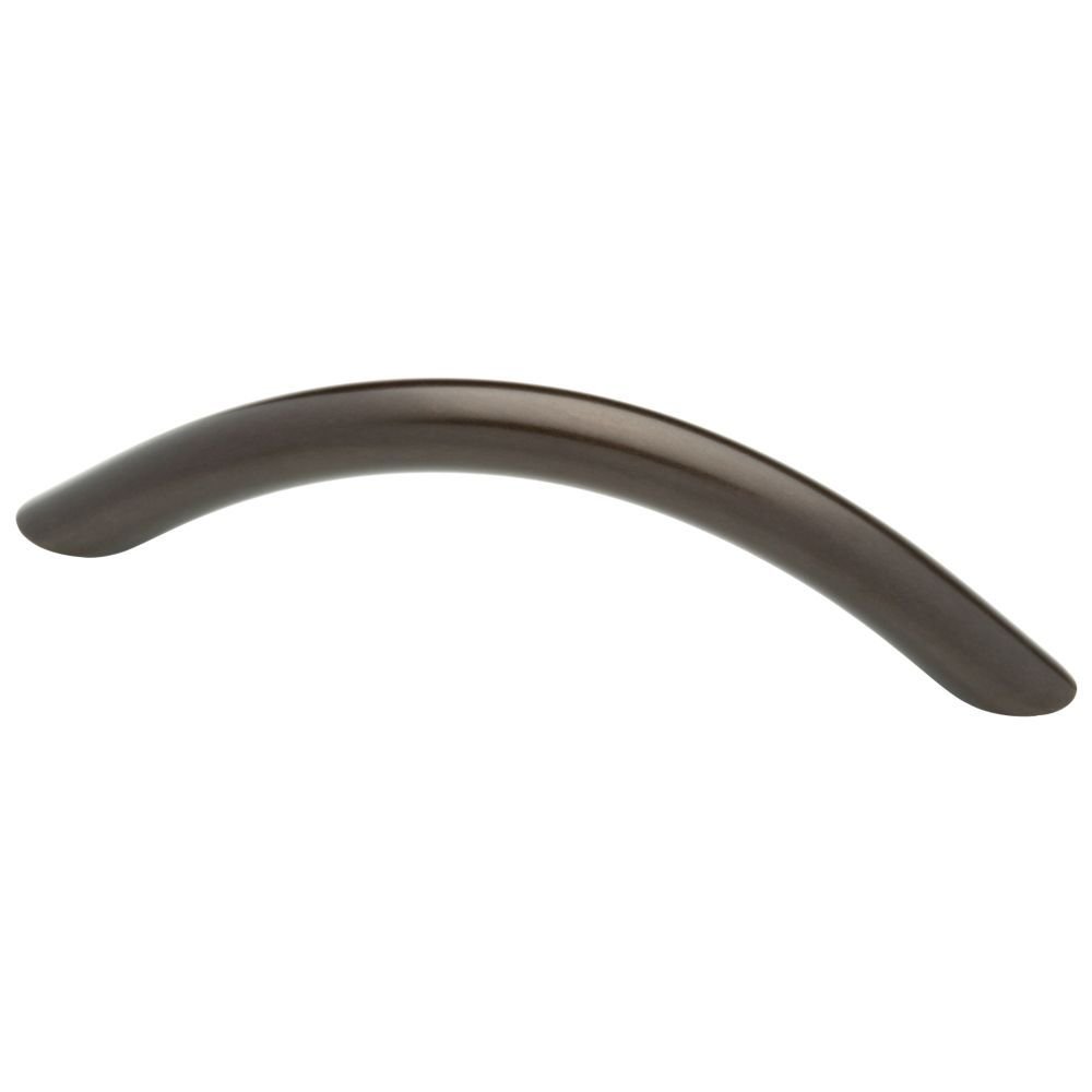 Contemporary Pull 3 3/4" (96mm) Centers Steel Rubbed Bronze