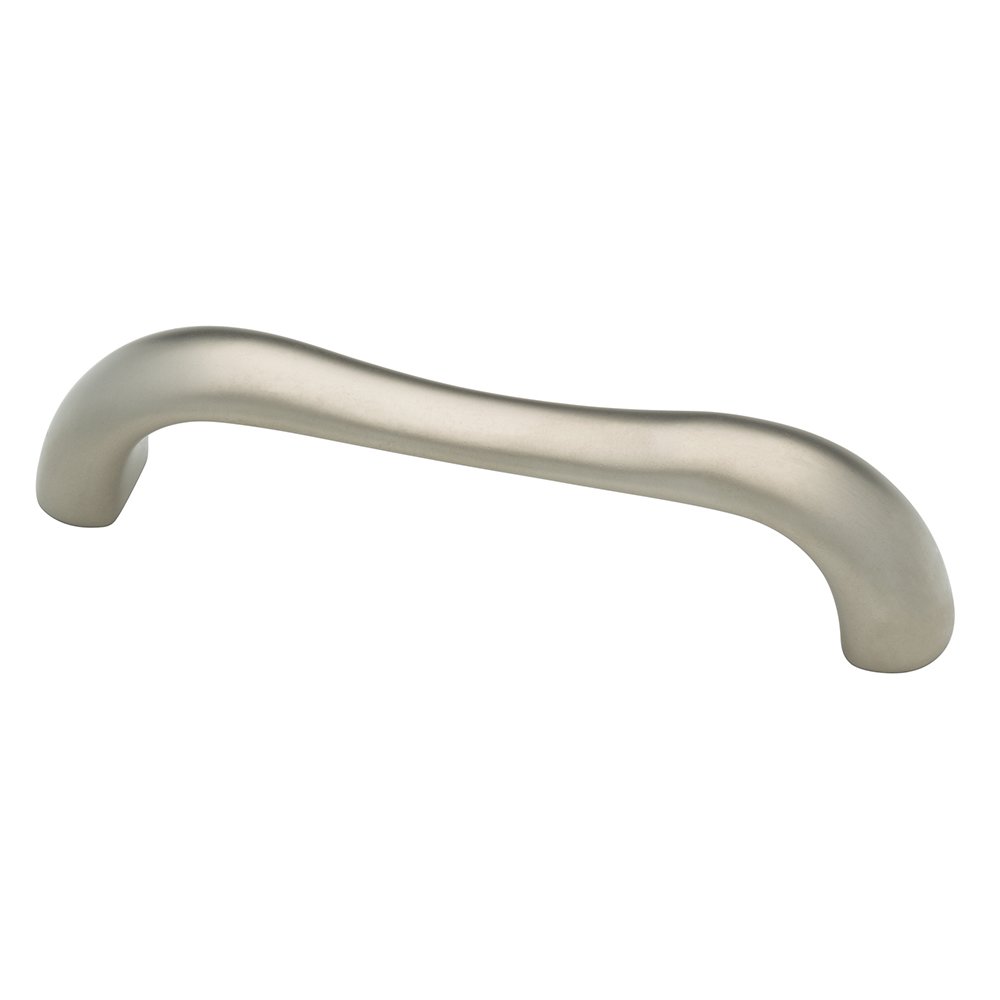 Contemporary Pull Continental 3 3/4" (96mm) Centers Solid Brass Matte Nickel