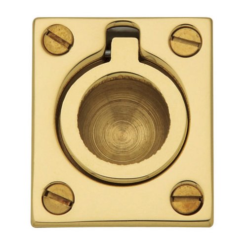 1 1/2" Recessed Ring Pull in Lifetime PVD Polished Brass