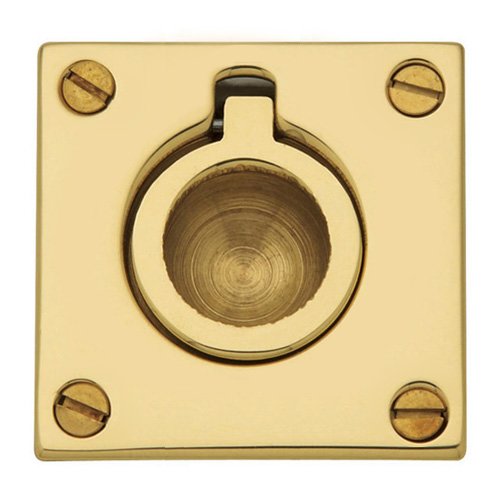 1 5/8" Recessed Ring Pull in Polished Brass