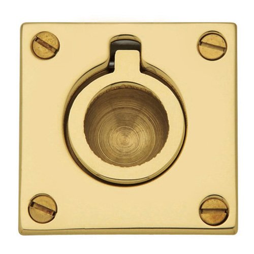 1 5/8" Recessed Ring Pull in Unlacquered Brass