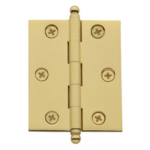 2 1/2" Cabinet Hinge with Ball Tip in Polished Brass