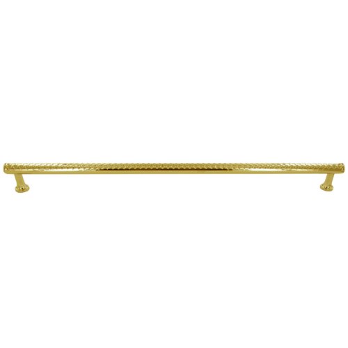 18" Centers Couture B Appliance Pull in Polished Brass