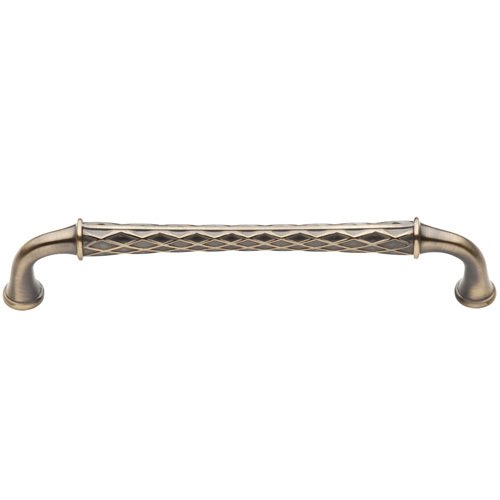8" Centers Couture A Appliance Pull in Satin Brass & Black