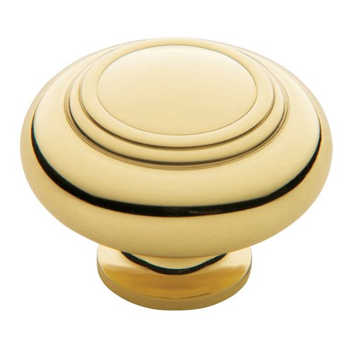 1 1/2" Diameter Ring Deco Knob in Polished Brass