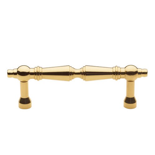 3" Centers Dominion Handle in Polished Brass