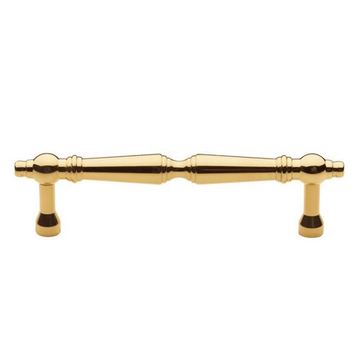 4" Centers Dominion Handle in Polished Brass