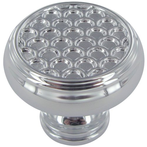 1 1/4" Diameter Couture B Knob in Polished Chrome