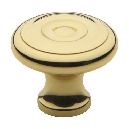 1 1/4" Diameter Colonial Knob in Polished Brass