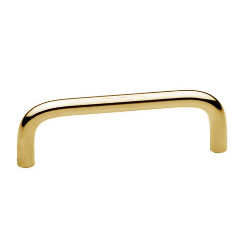 3 1/2" Centers Wire Pull in Polished Brass