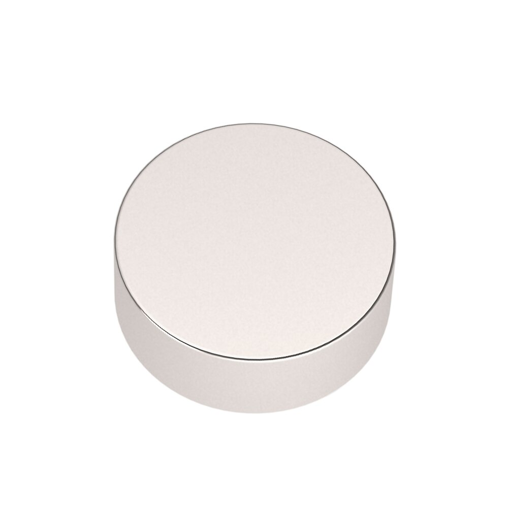 1 1/4" Diameter Contemporary Knob in Lifetime Pvd Polished Nickel