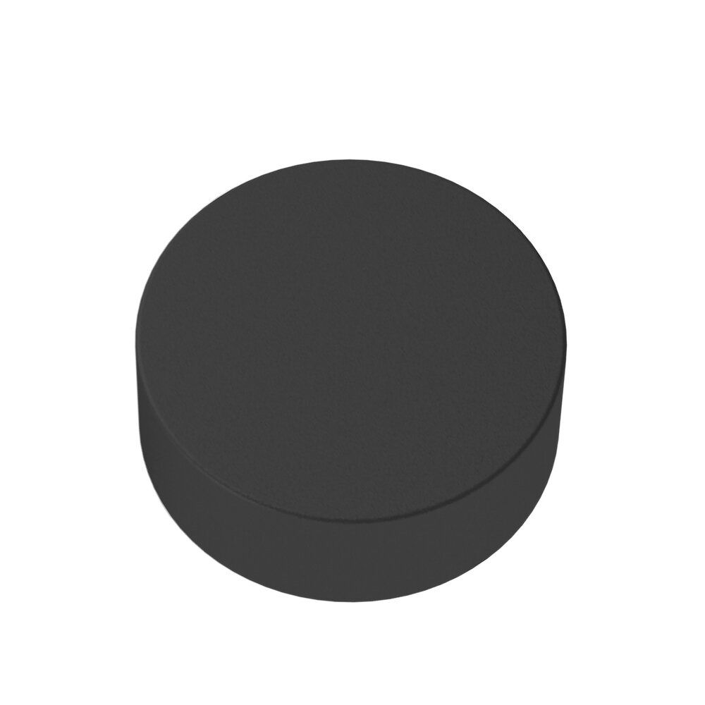 1 1/2" Diameter Contemporary Knob in Satin Black