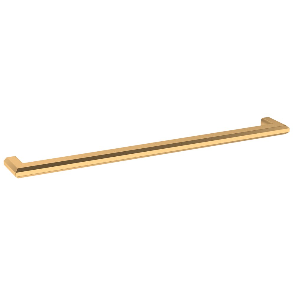 18" Centers Bevel Appliance Pull in PVD Lifetime Satin Brass