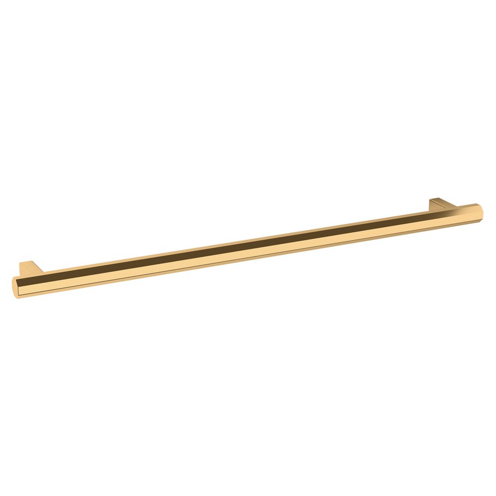 18" Centers Octagonal Appliance Pull in Lifetime Pvd Polished Brass