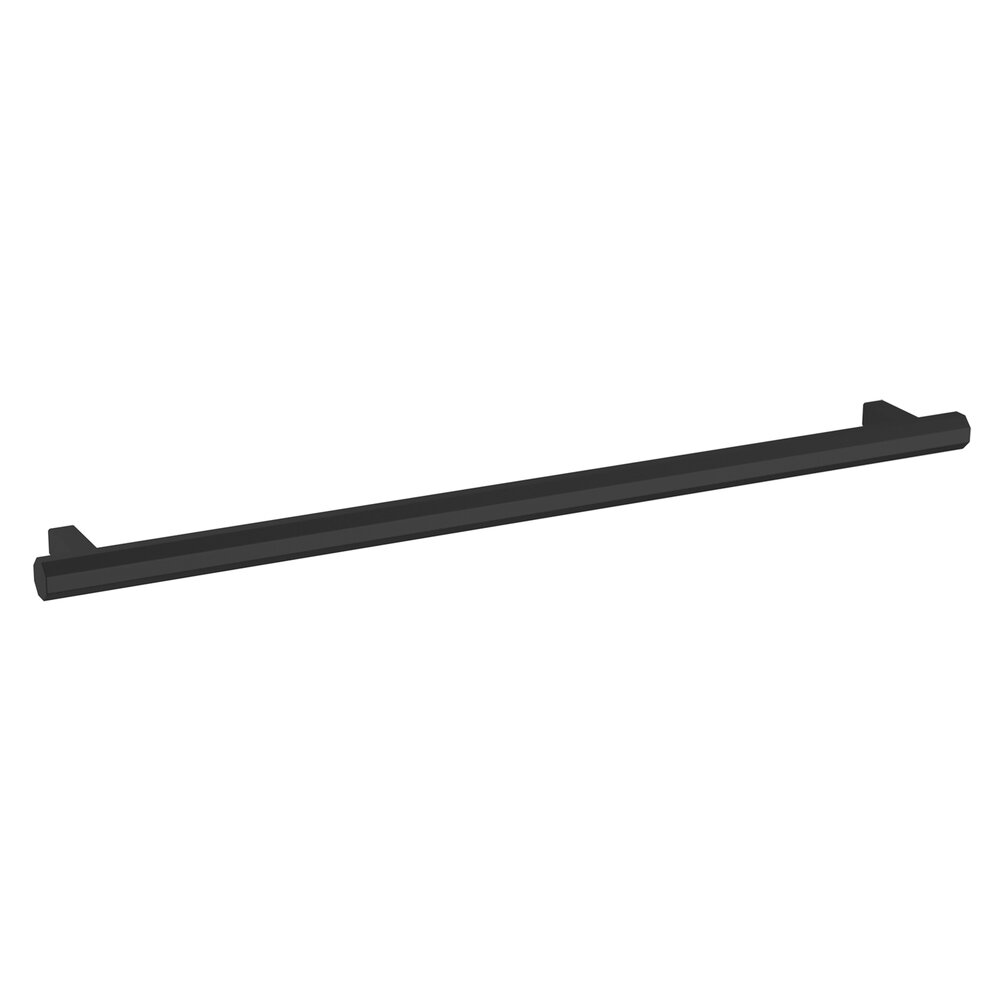 18" Centers Octagonal Appliance Pull in Satin Black