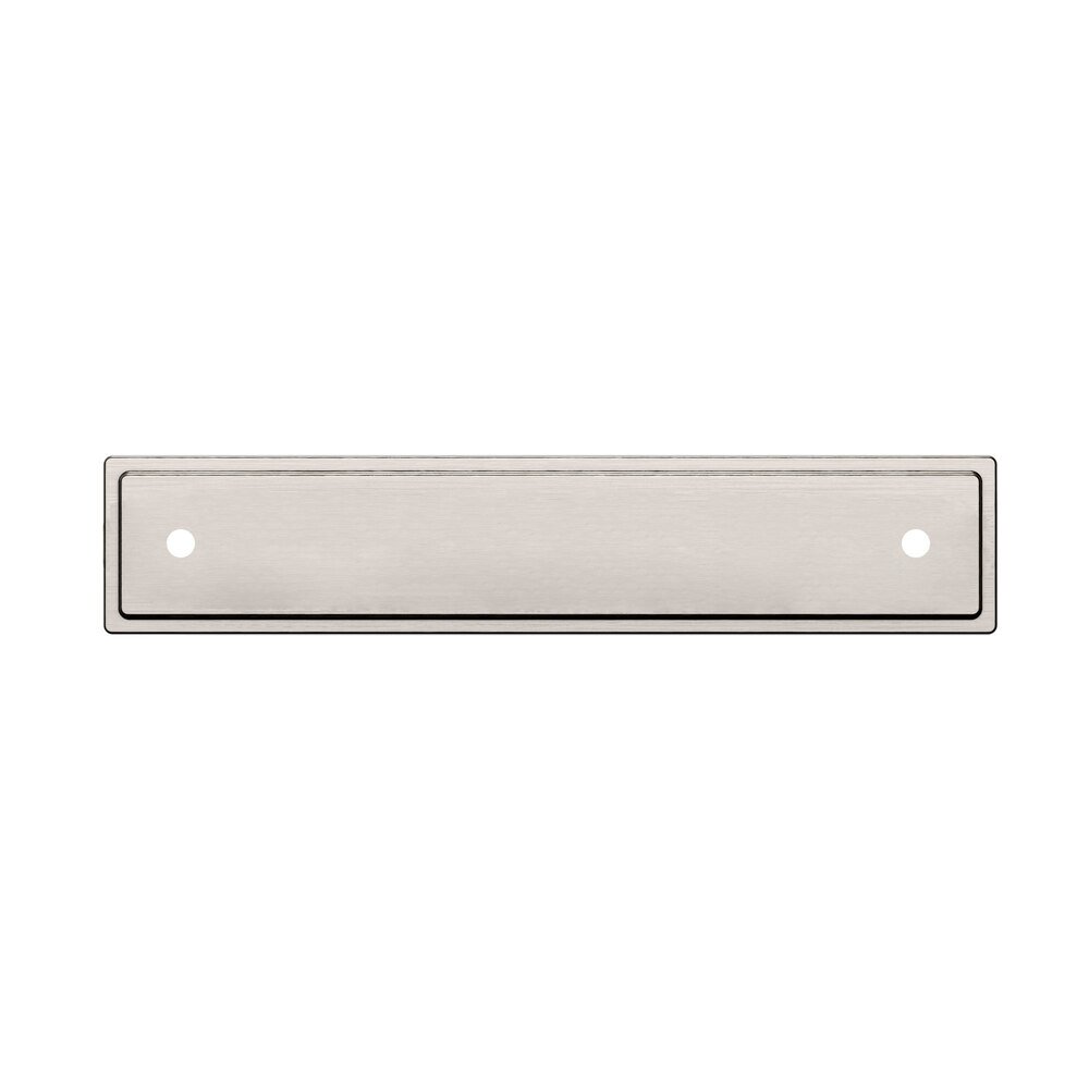 4" Centers Transitional Back Plate in Satin Nickel