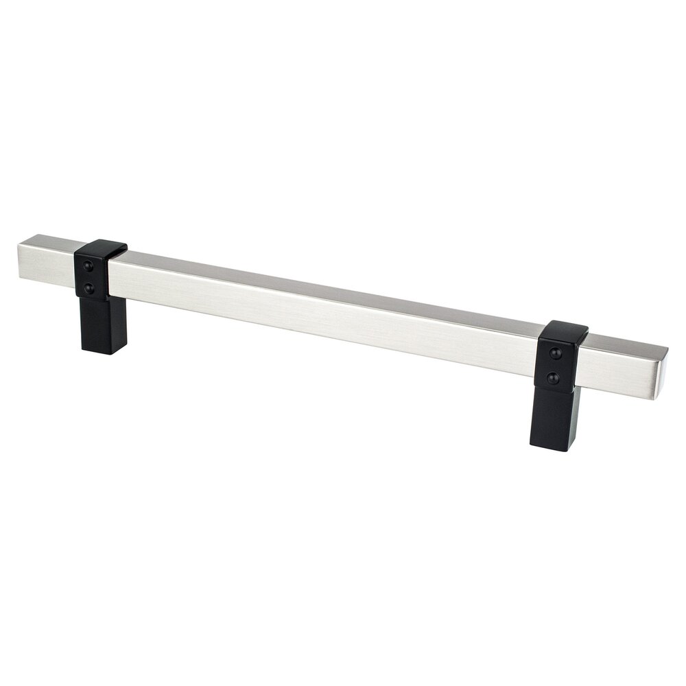 160mm Centers Classic Comfort Pull in Brushed Nickel and Matte Black