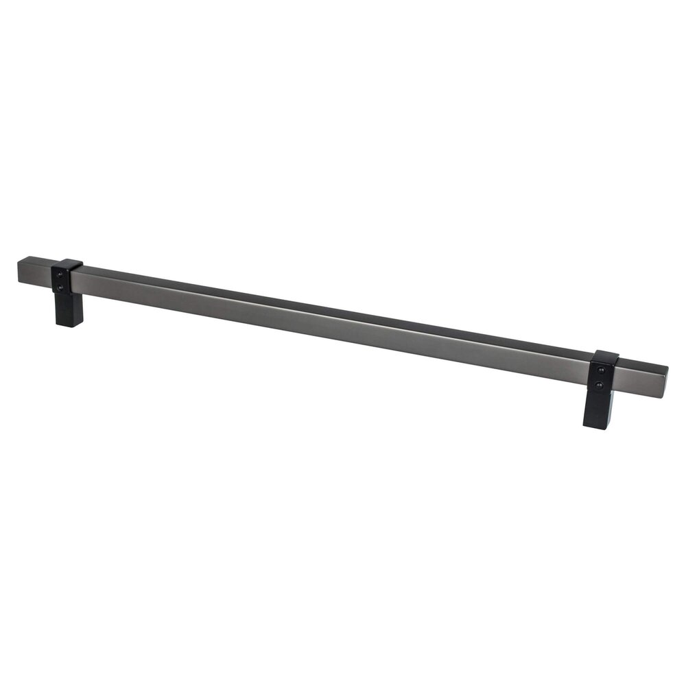 12" Centers Classic Comfort Appliance Pull in Slate and Matte Black