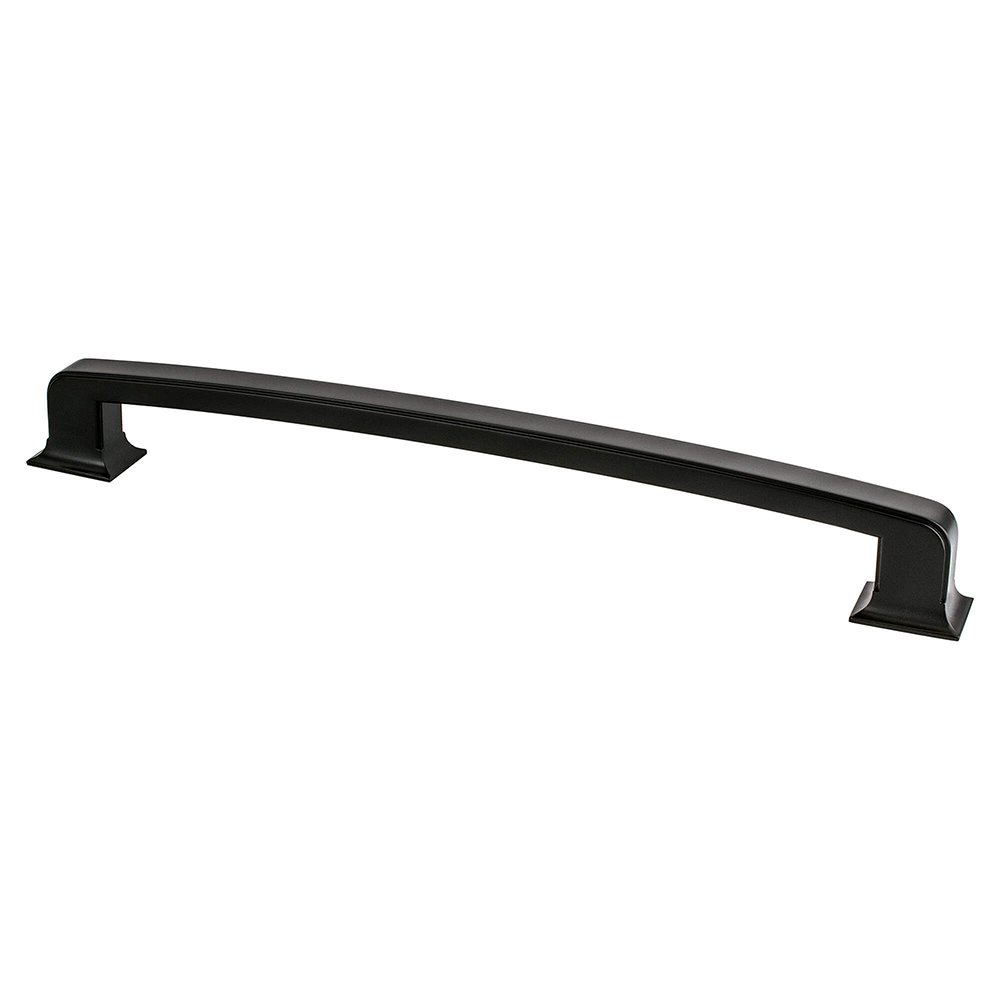 12" Centers Timeless Charm Appliance Pull in Matte Black