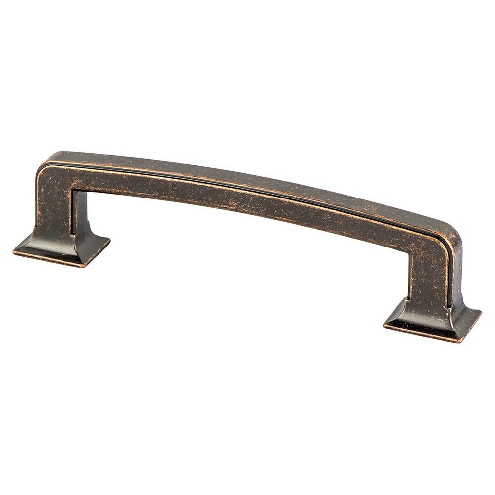 5" Centers Timeless Charm Pull in Weathered Verona Bronze
