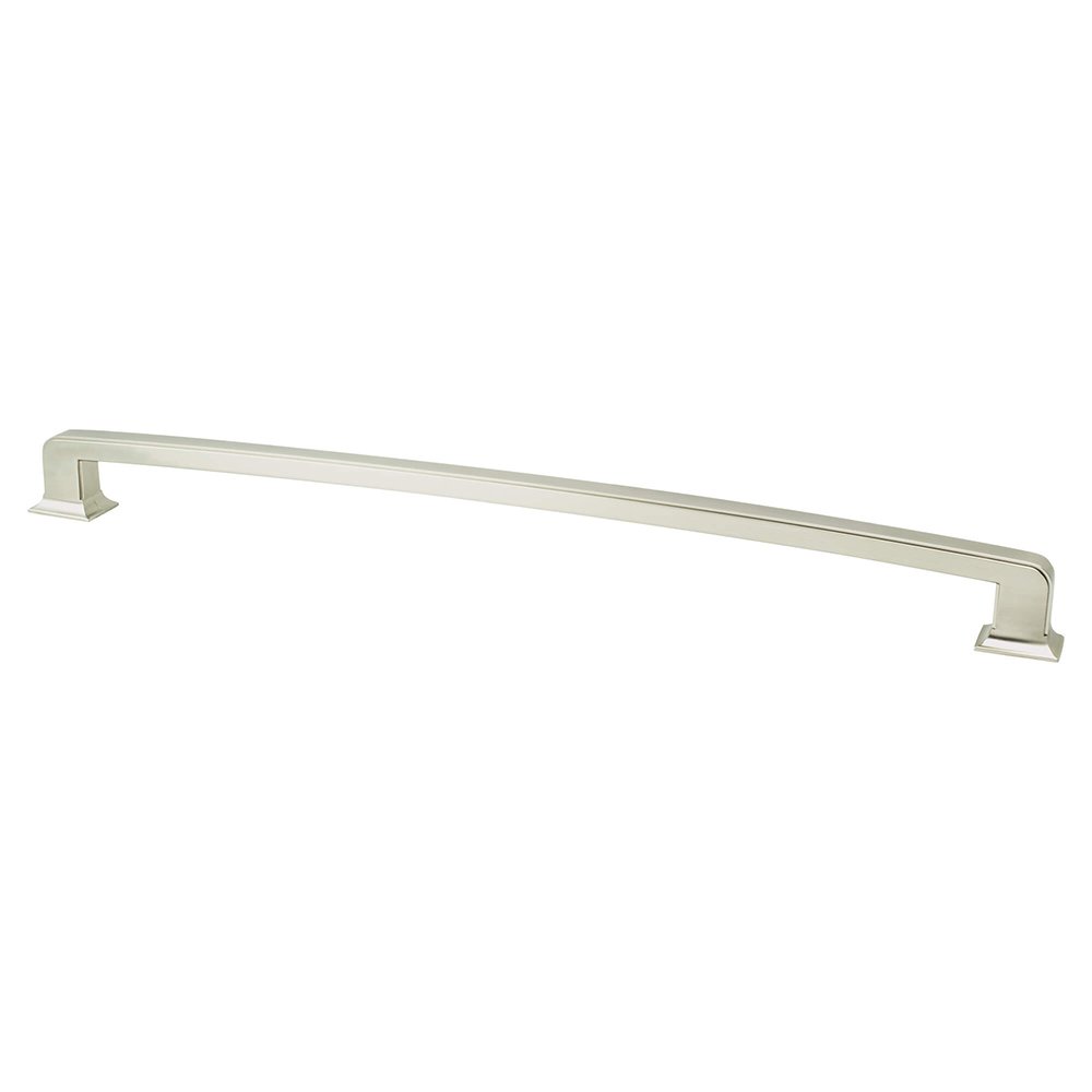 18" Centers Timeless Charm Appliance Pull in Brushed Nickel
