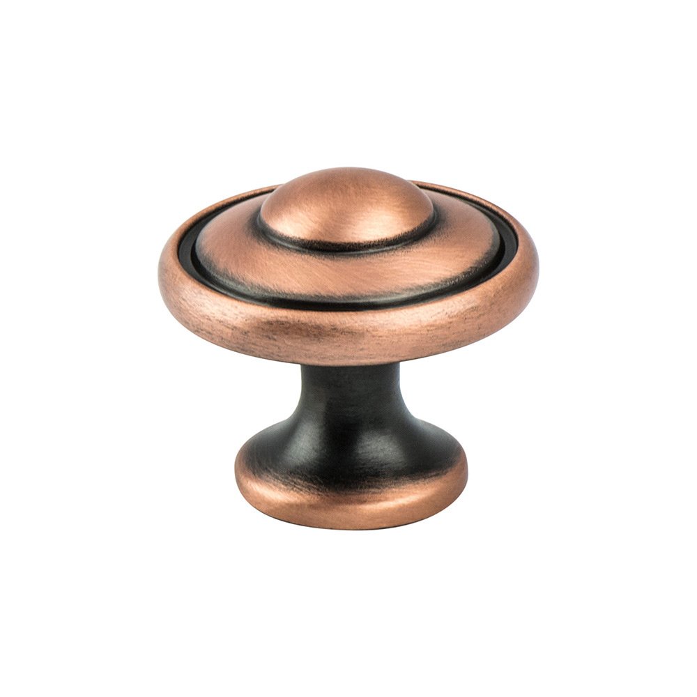 1 3/16" Diameter Timeless Charm Knob in Brushed Antique Copper