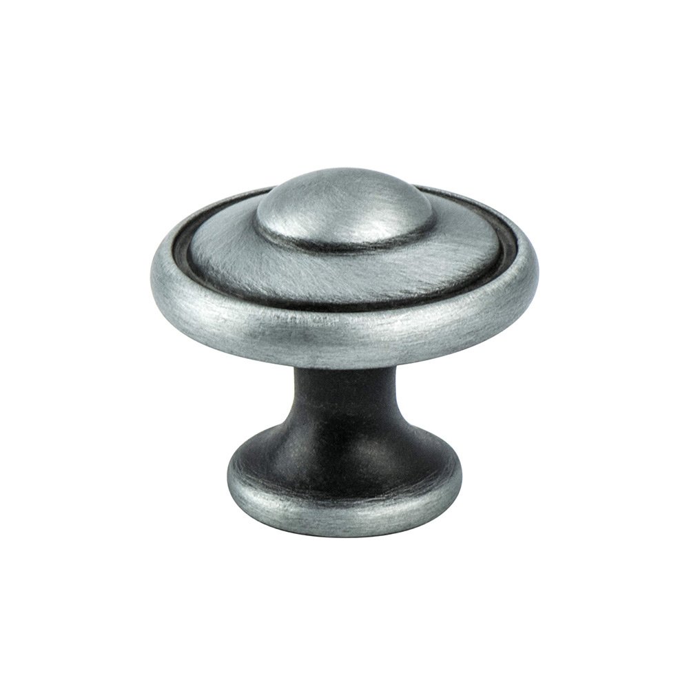 1 3/16" Diameter Timeless Charm Knob in Brushed Antique Pewter