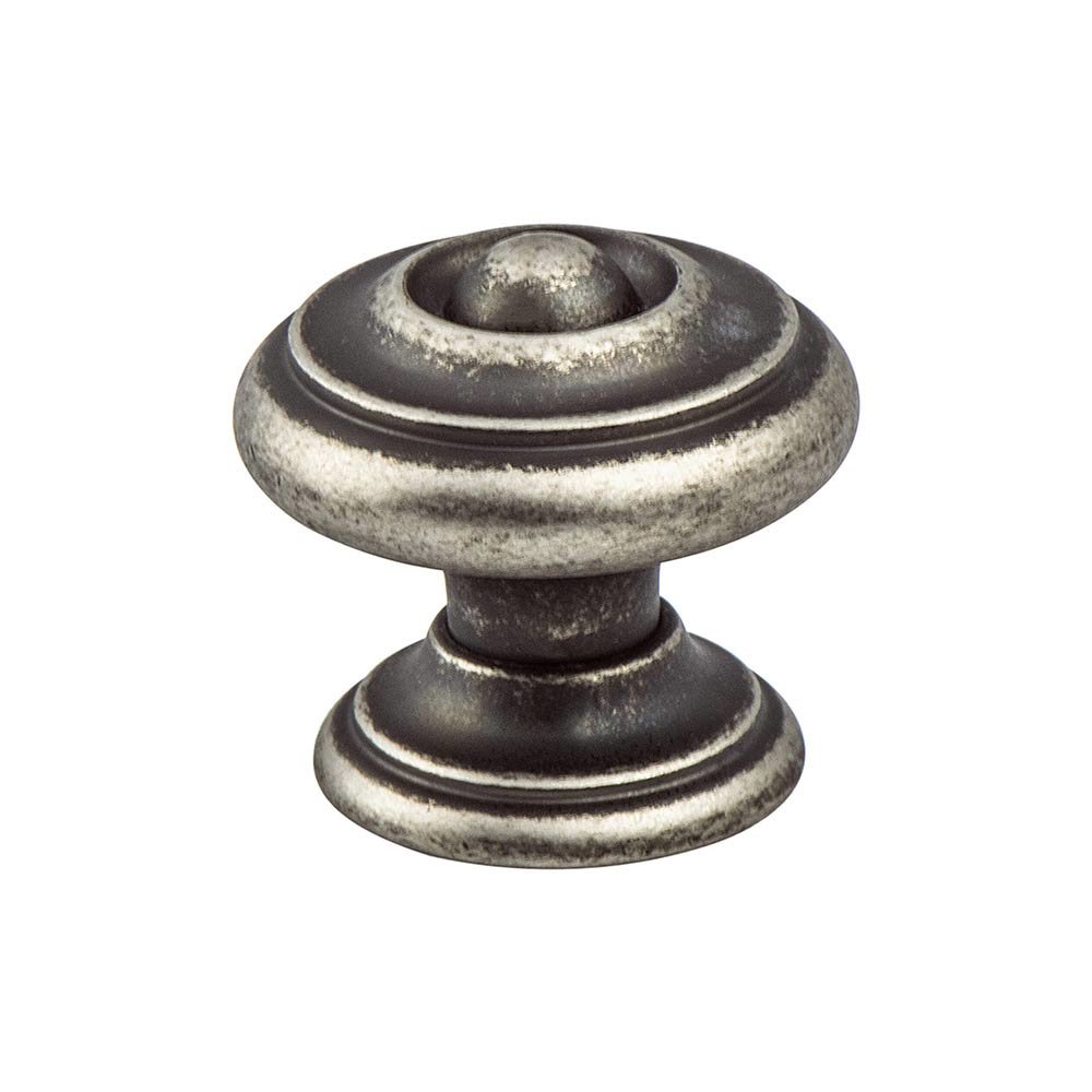 1 3/16" Diameter Artisan Inspired Knob in Rustic Nickel