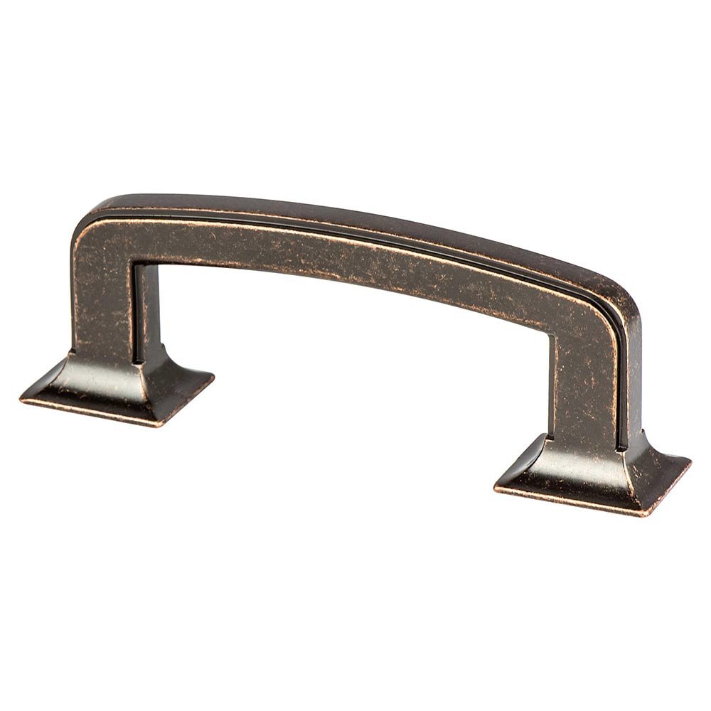 3" Centers Timeless Charm Pull in Weathered Verona Bronze