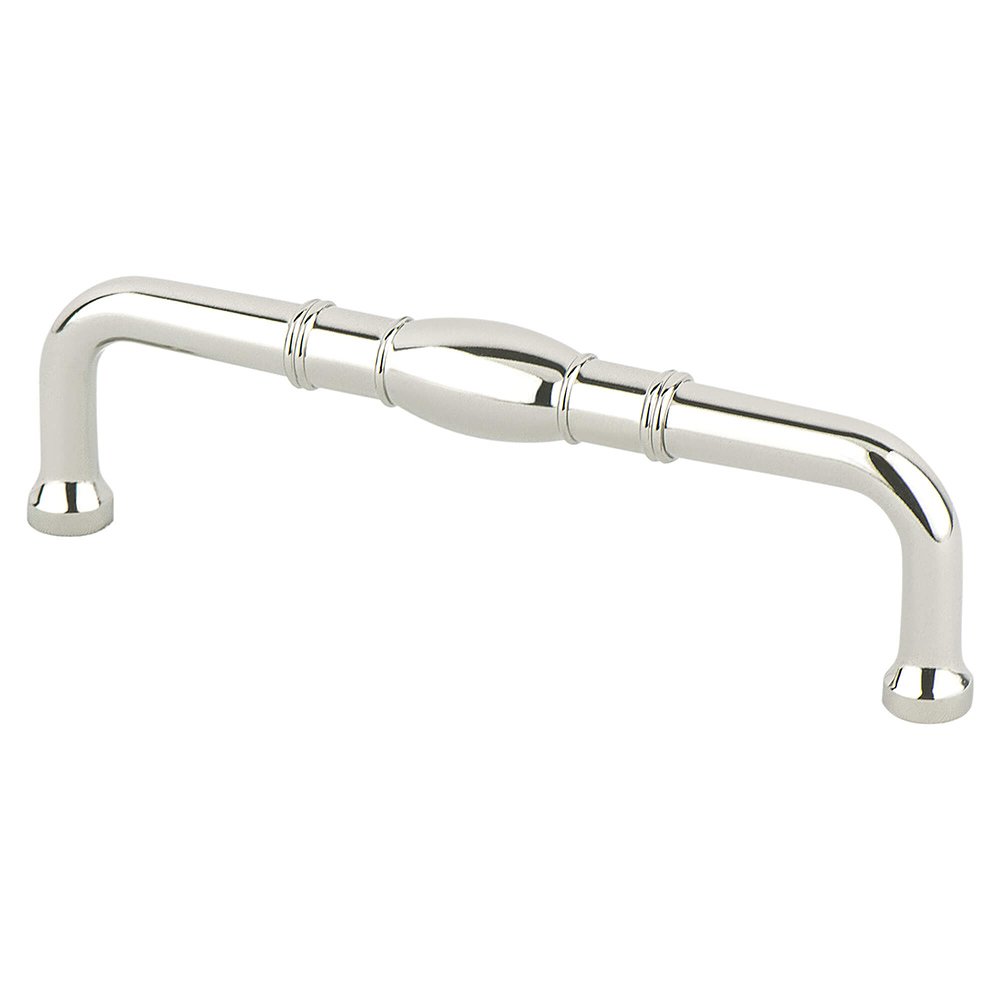4" Centers Classic Comfort Pull in Polished Nickel