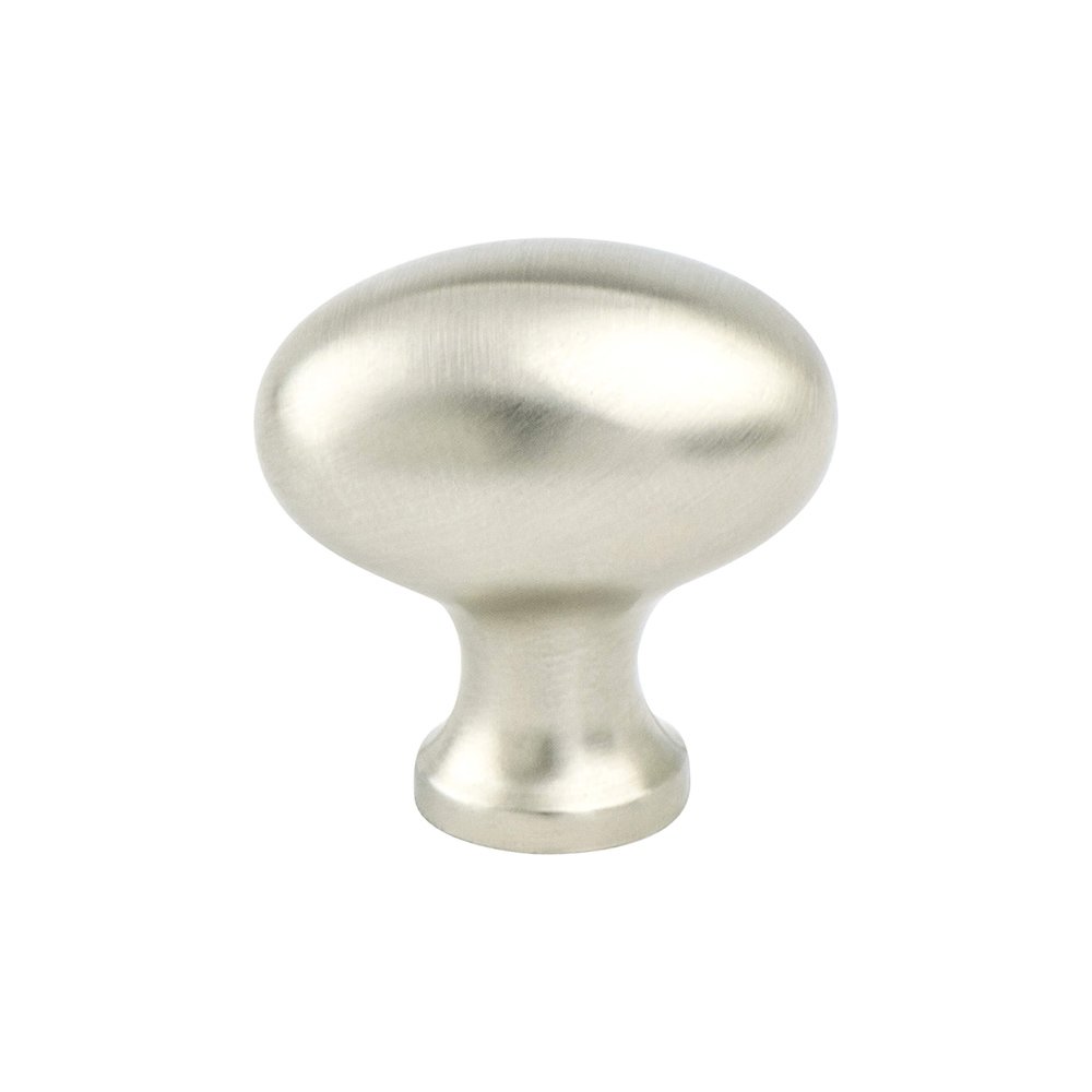1 3/16" Diameter Classic Comfort Oval Knob in Brushed Nickel