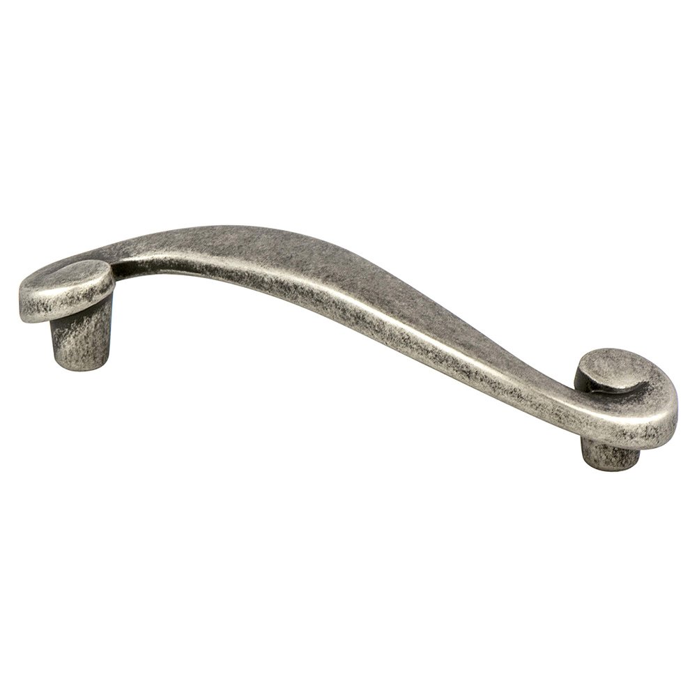 3 3/4" Centers Artisan Inspired Pull in Rustic Nickel