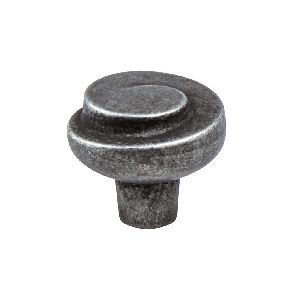 1 3/16" Diameter Artisan Inspired Knob in Rustic Iron