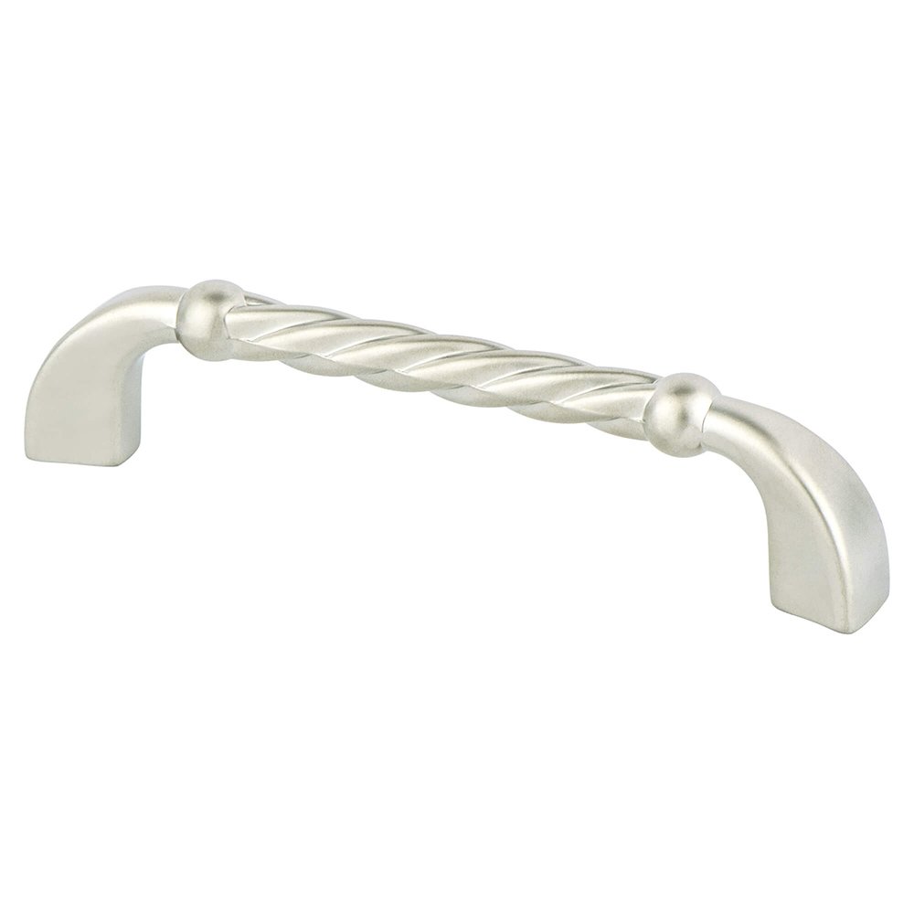 3 3/4" Centers Timeless Charm Pull in Satin Nickel