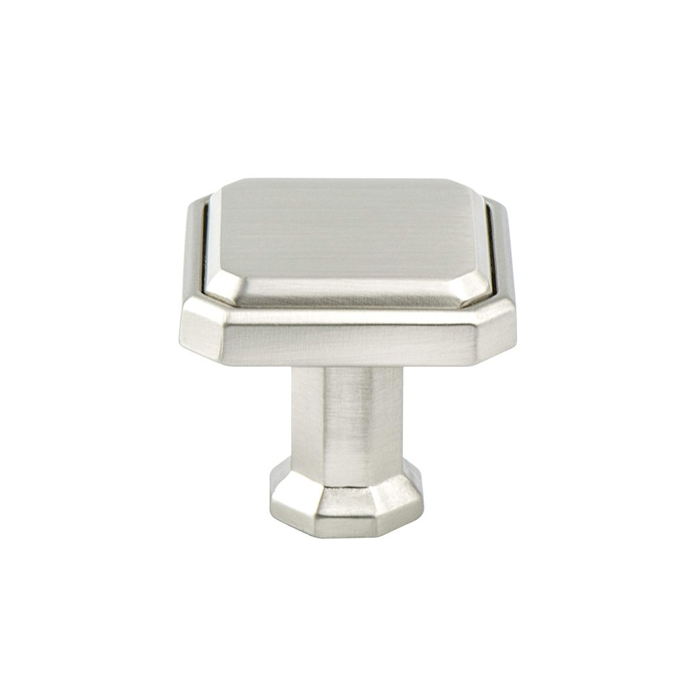1 3/16" Long Timeless Charm Knob in Brushed Nickel