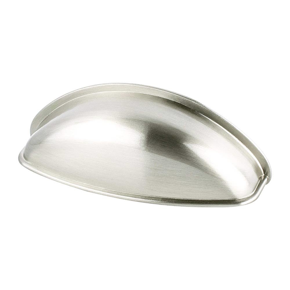 2 1/2" Centers Classic Comfort Cup Pull in Brushed Nickel