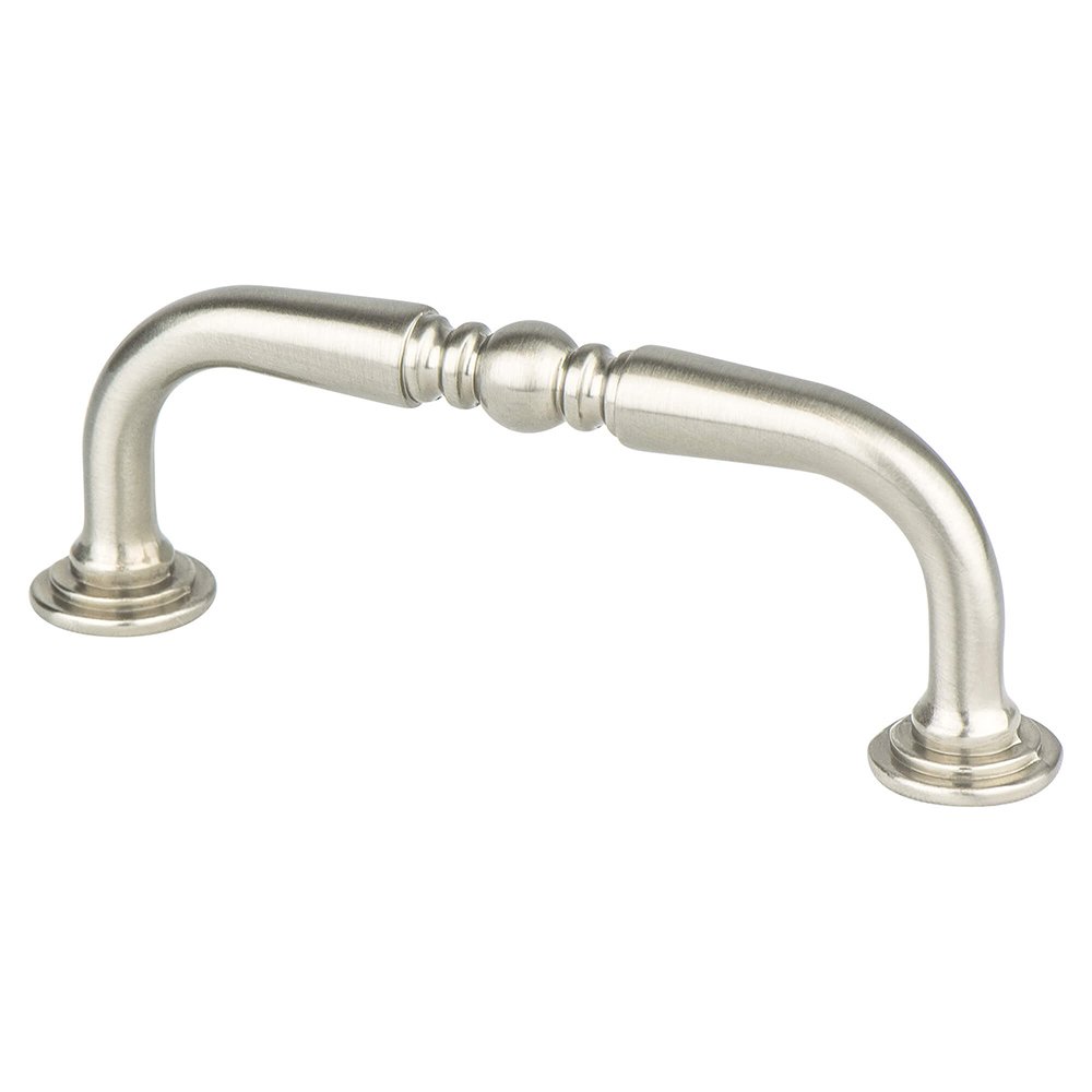 3" Centers Timeless Charm Pull in Brushed Nickel