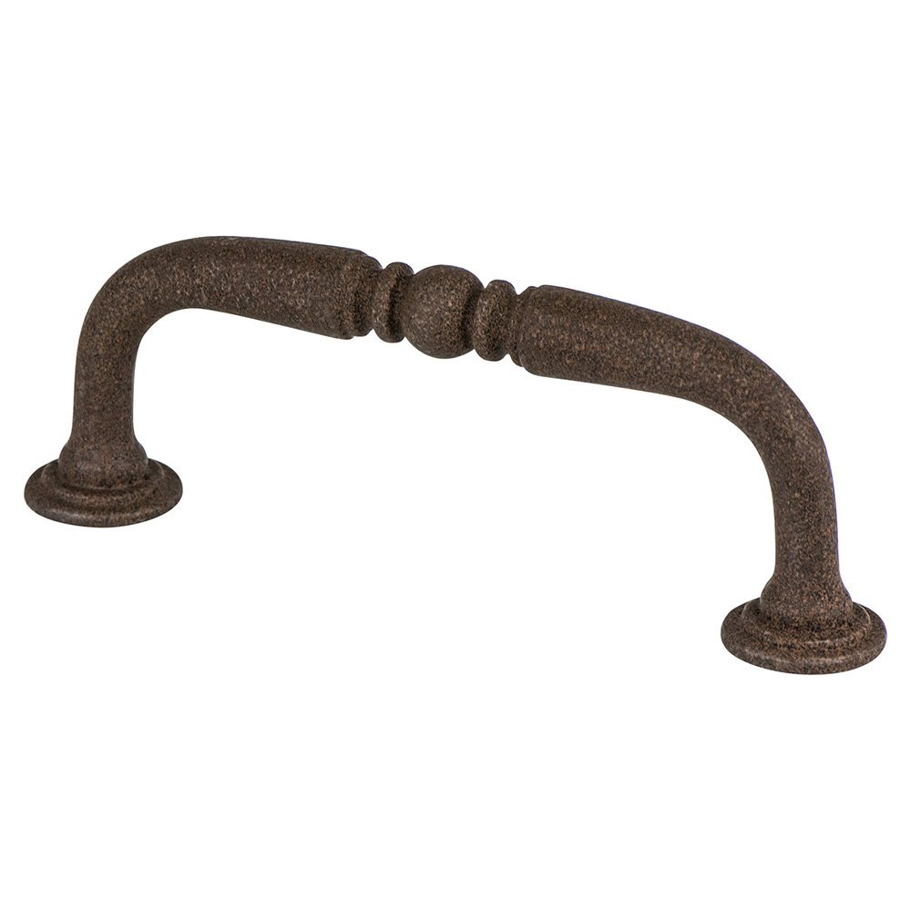 3" Centers Timeless Charm Pull in Dull Rust