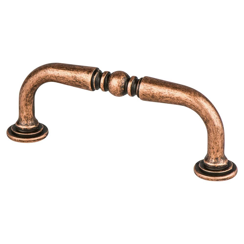 3" Centers Timeless Charm Pull in Weathered Copper