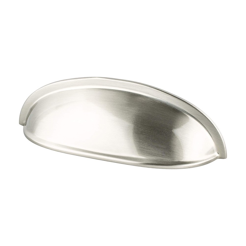 3" Centers Timeless Charm Cup Pull in Brushed Nickel