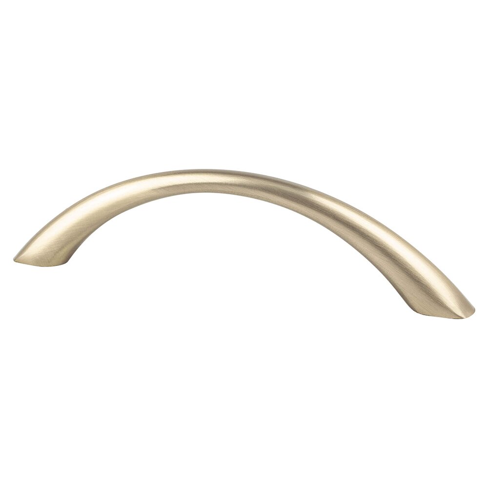 96mm Centers Tapered Arch Pull in Champagne