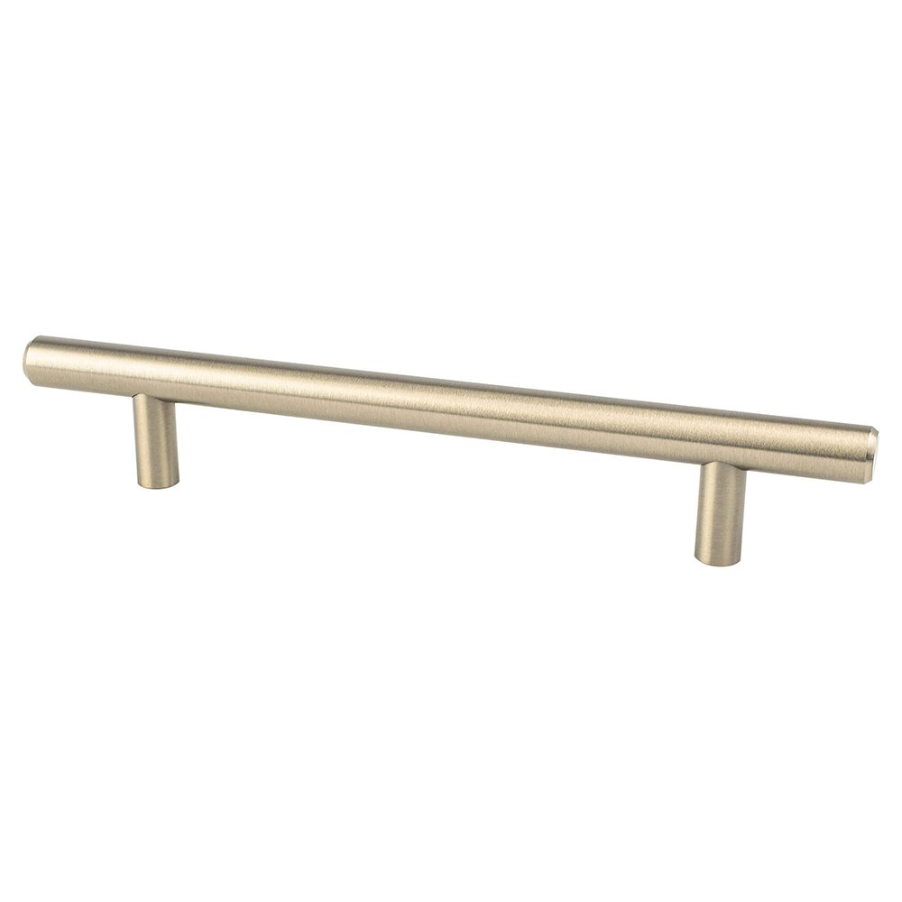 128mm Centers European Bar Pull in Champagne