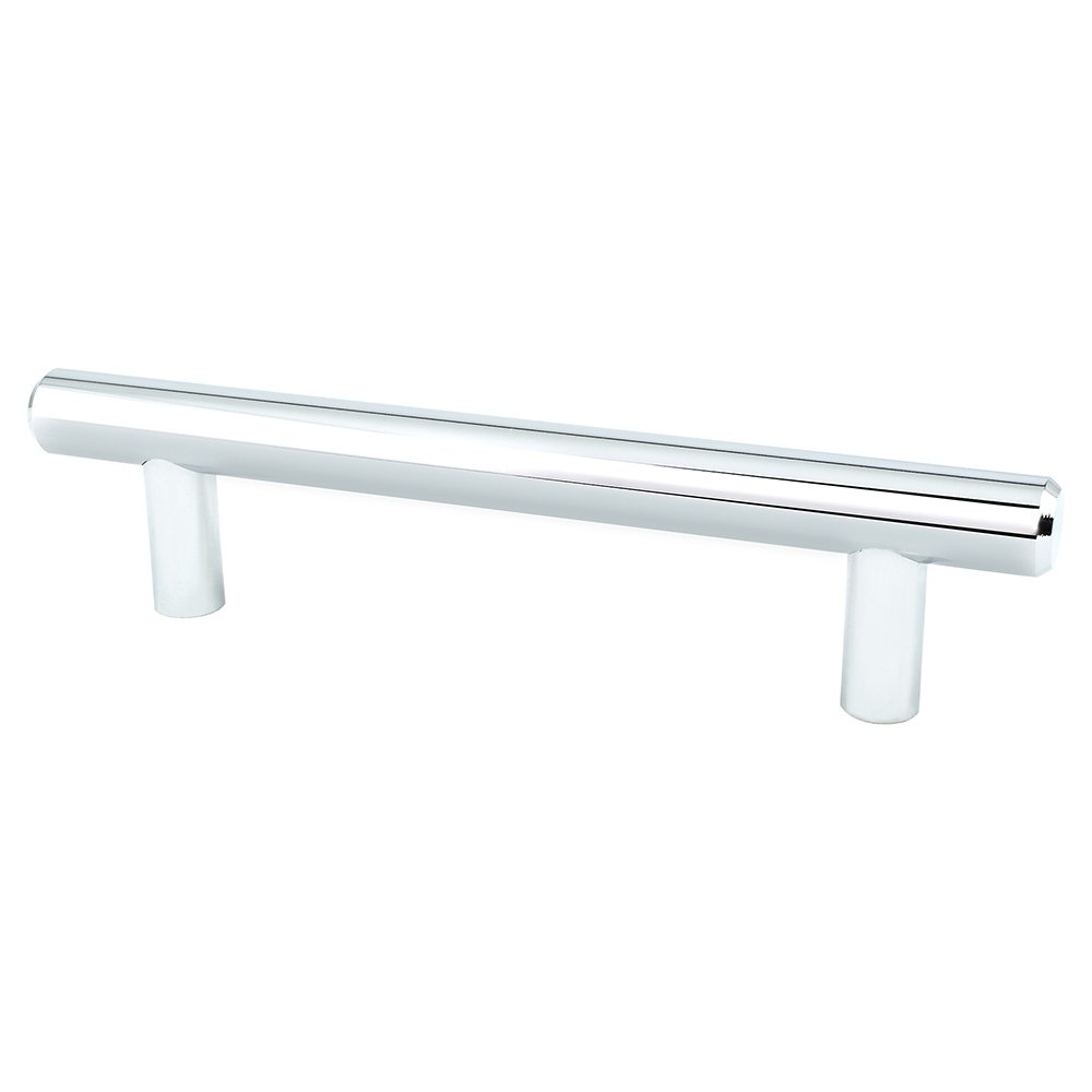 96mm Centers European Bar Pull in Polished Chrome