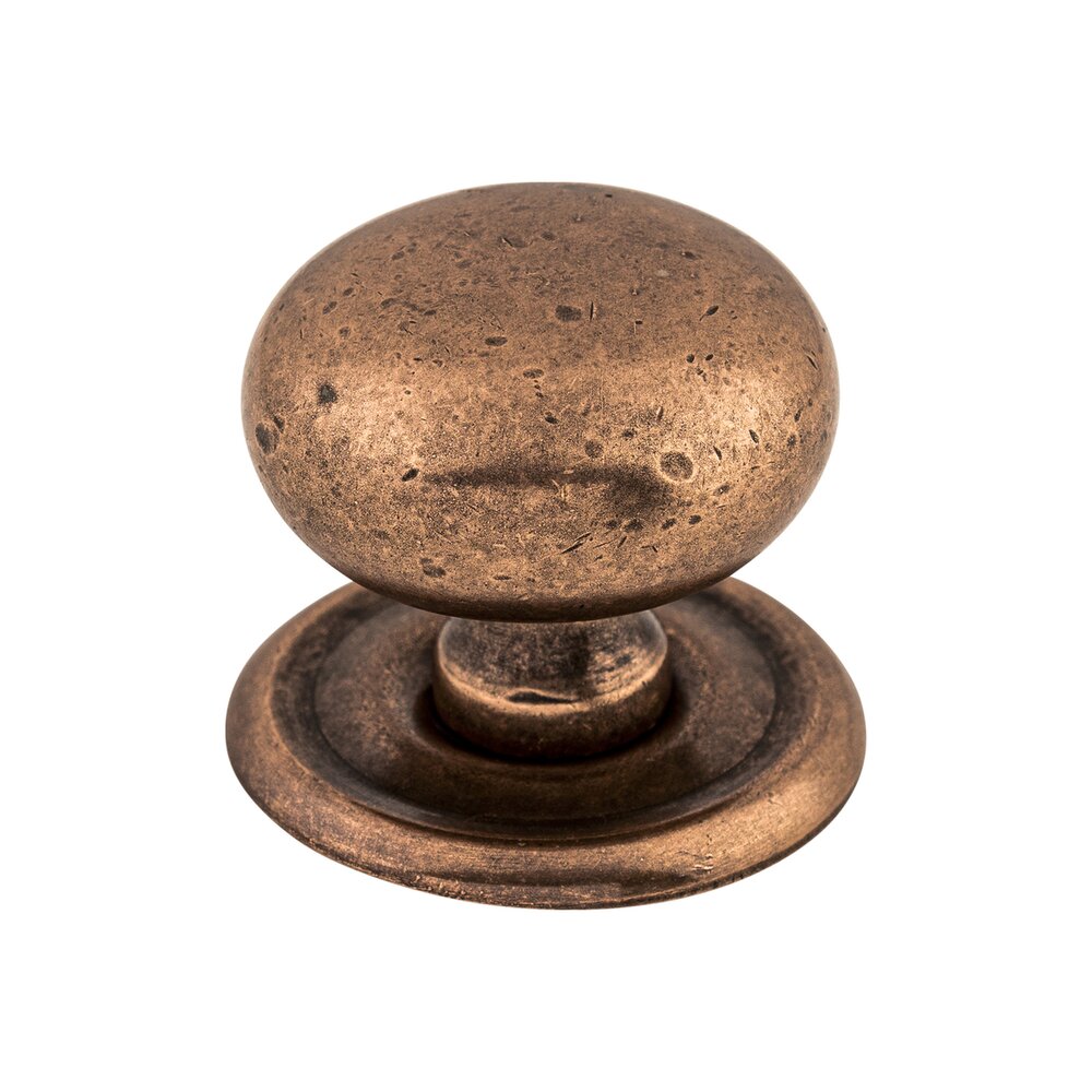 Victoria 1 1/4" w/Backplate Diameter Mushroom Knob in Old English Copper