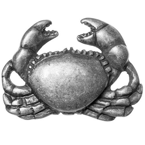 Crab Knob in Pewter